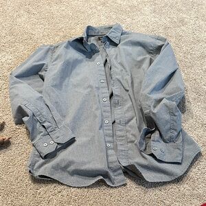 Banana Republic Gray polka dot Casual Shirt